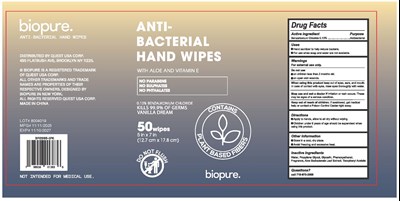 Antiseptic Wipe (Biopure Vanilla Dream Hand Wipes)